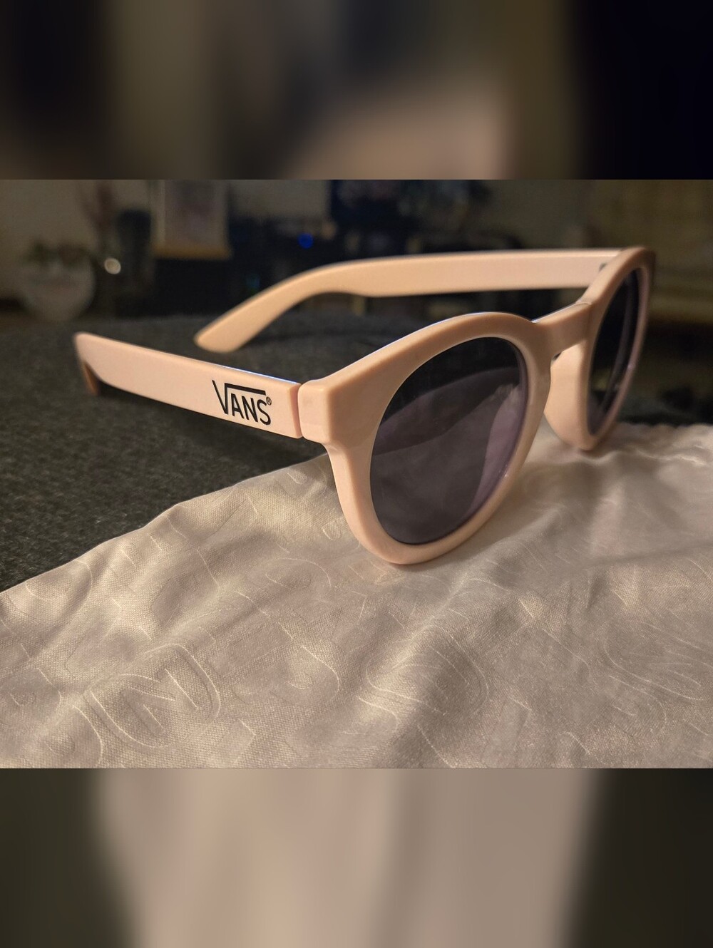 New Vans Women's Pale Pink Round Sunglasses